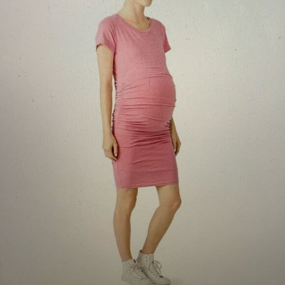 Sundry Stretch Jersey Maternity T-Shirt Dress XS - Picture 1 of 9